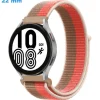 Bracelet 22 mm Nylon montre Rose et Beige Velcro
