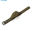 Bracelet 18 mm Nylon montre Vert fermoir Ardillon