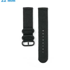 Bracelet 22 mm Nylon Noir montre