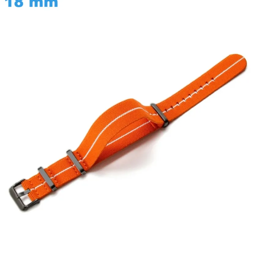 Bracelet 18 mm Nylon Orange de montre