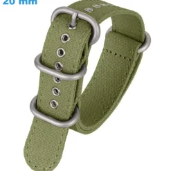 Bracelet 20 mm Nylon pour montre Vert Ardillon