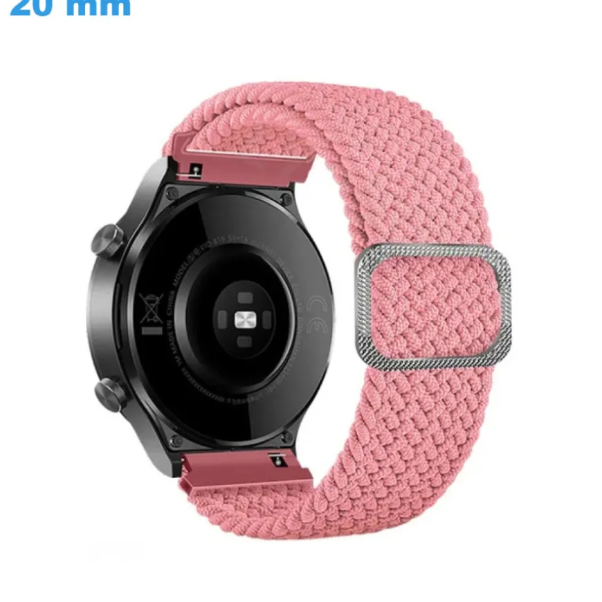 Bracelet 20 mm Nylon Rose de montre