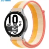 Bracelet 20 mm Nylon Velcro montre Orange et Jaune