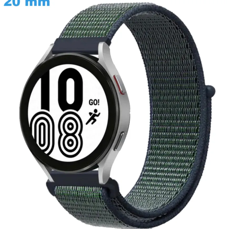 Bracelet 20 mm Nylon Vert de montre