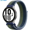 Bracelet 22 mm Nylon Vert et Bleu montre