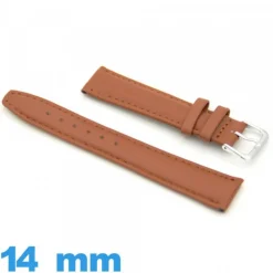 Bracelet 14mm pour montre Camel Cuir véritable  Lisse