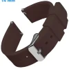 Bracelet 14 mm Silicone montre Café fermoir Ardillon