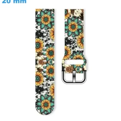 Bracelet 20 mm Silicone Motif de montre