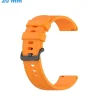 Bracelet 20 mm Silicone Orange de montre