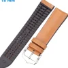 Bracelet 18 mm Silicone Orange pour montre fermoir Ardillon