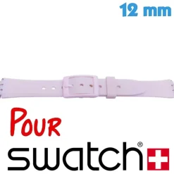 Bracelet 12 mm Silicone Rose de montre Swatch