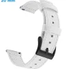 Bracelet 20 mm Tissu Blanc montre boucle Ardillon