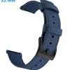 Bracelet 22 mm Tissu Bleu de montre