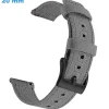 Bracelet 20 mm Tissu montre Gris