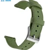 Bracelet 22 mm Tissu Vert pour montre Ardillon