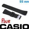 Bracelet Montre Casio G Shock 22 mm plastique noir
