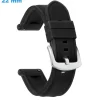 Bracelet montre 22 mm Caoutchouc fermoir Ardillon Noir