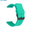 Bracelet montre 22 mm Caoutchouc Bleu boucle Ardillon