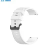 Bracelet montre 22 mm Silicone boucle Ardillon Blanc
