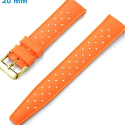 Bracelet montre 20 mm Silicone Orange Ardillon
