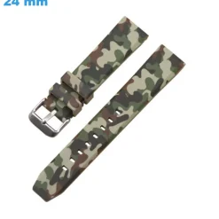 Bracelet montre 24 mm Silicone Vert
