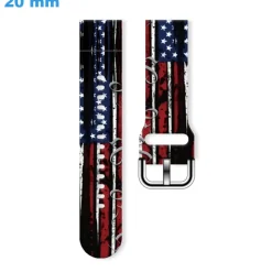 Bracelet montre Motif 20 mm Silicone boucle Ardillon