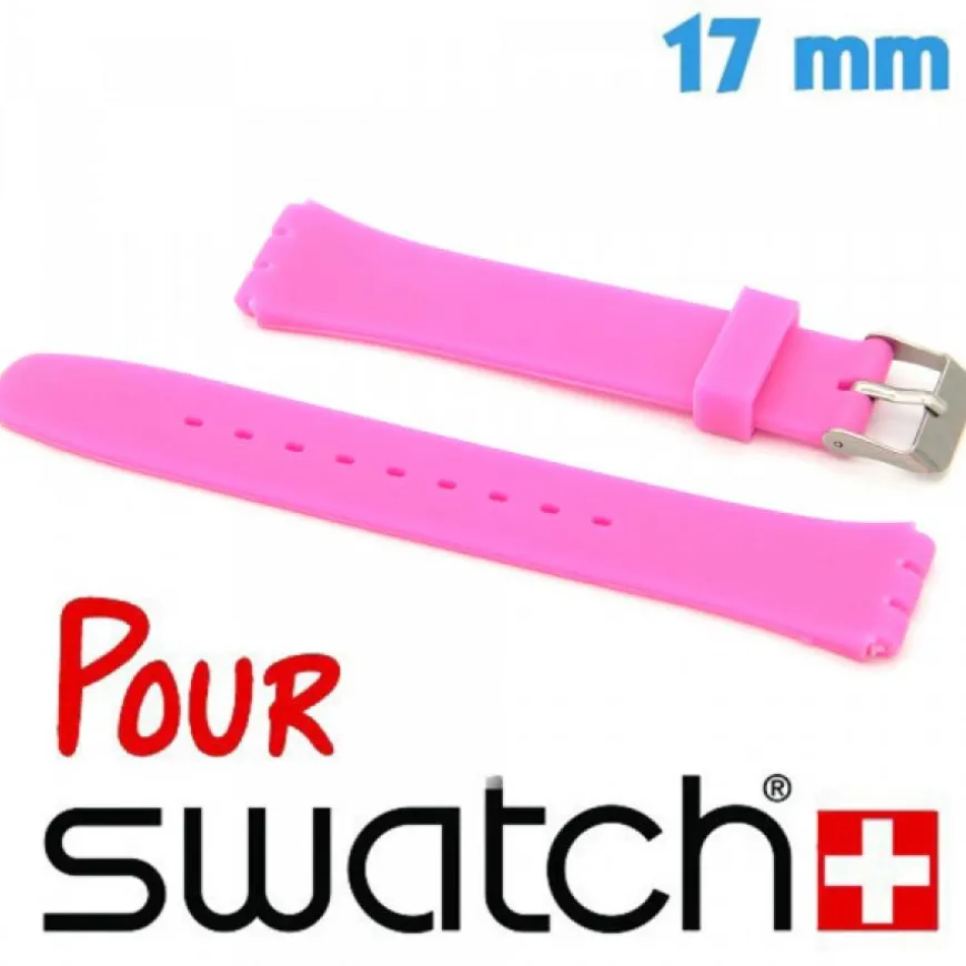 Bracelet Montre Swatch Rose pas cher