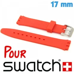 Bracelet Montre Swatch Rouge Silicone pas cher