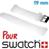 Bracelet montre Swatch Translucide Silicone lisse 1,9 cm
