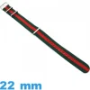 Bracelet Nato tissu Portugal 22mm montre