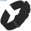 Bracelet Noir 24 mm Caoutchouc de montre