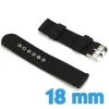 Bracelet Nylon Noir montre 1.8 cm