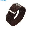Bracelet pour montre Brun 20 mm Nylon Ardillon