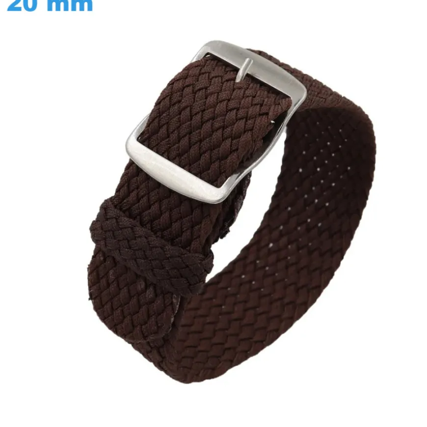 Bracelet pour montre Brun 20 mm Nylon Ardillon