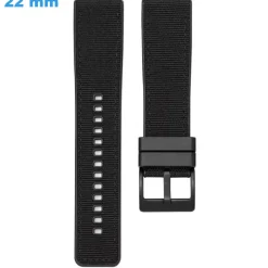 Bracelet pour montre 22 mm Caoutchouc fermoir Ardillon Noir