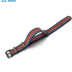 Bracelet pour montre 22 mm Nylon boucle Ardillon Multicolore