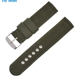 Bracelet pour montre 16 mm Nylon boucle Ardillon Vert