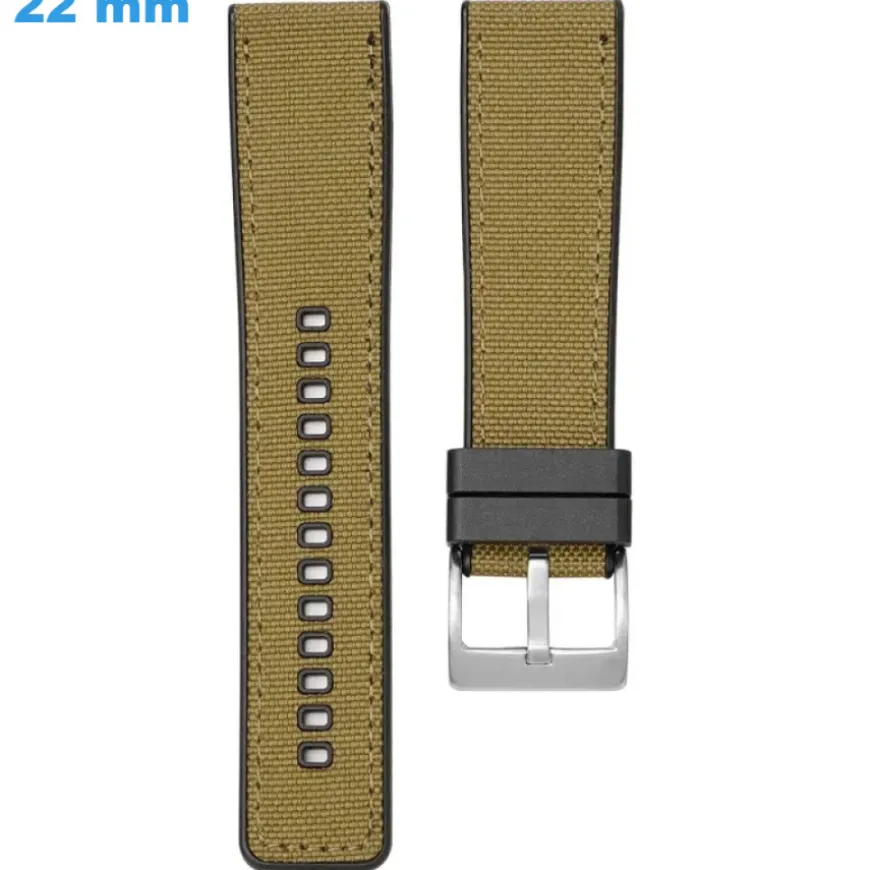 Bracelet pour montre 22 mm Silicone Brun fermoir Ardillon