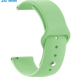 Bracelet pour montre 20 mm Silicone Vert