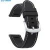 Bracelet pour montre Noir 20 mm Caoutchouc boucle Ardillon