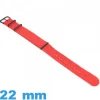 Bracelet pour montre Nylon Nato Rouge 22mm