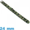 Bracelet pour montre Nylon Nato Vert 24 mm Camouflage