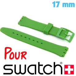 Bracelet pour Montre Swatch Vert Boucle Plastique