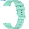 Bracelet pour montre Vert 20 mm Caoutchouc fermoir Ardillon