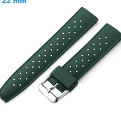 Bracelet pour montre Vert 22 mm Silicone