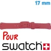 Bracelet Rose 17 mm Caoutchouc de montre Swatch