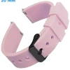 Bracelet Rose 20 mm Silicone montre boucle Ardillon