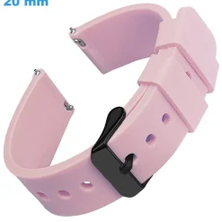Bracelet Rose 20 mm Silicone montre boucle Ardillon