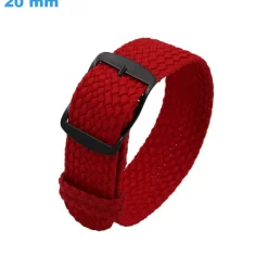 Bracelet Rouge 20 mm Nylon pour montre Ardillon