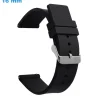 Bracelet Silicone Ardillon de montre Noir 16 mm